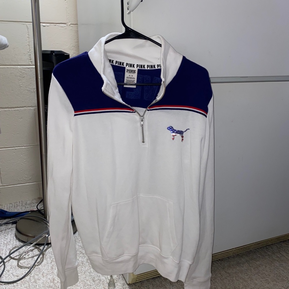 Fourth of July pink zip up